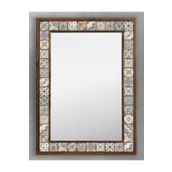 Oscar Stone Decor Masif Çerçeveli Mozaik Taş (mermer) Ayna 53x73 Cm Morocco-etnik-seramik Desenli AYN5070-076