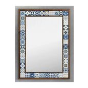 Oscar Stone Decor Masif Çerçeveli Mozaik Taş (mermer) Ayna 53x73 Cm (tile-etnik-seramik Desenli) AYN5070-089