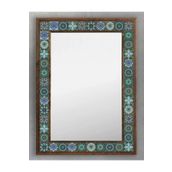Oscar Stone Decor Masif Çerçeveli Mozaik Taş (mermer) Ayna 53x73 Cm (tile-seramik Desenli) Dresuar AYN5070-097