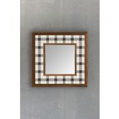 Oscar Stone Decor Oscar Stone Ahşap Çerçeveli Mozaik Doğaltaş Ayna 33 Cm X 33 Cm AYN-004