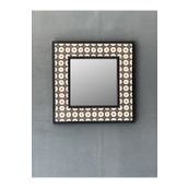 Oscar Stone Decor Oscar Stone Ahşap Çerçeveli Mozaik Doğaltaş Ayna 33 Cm X 33 Cm AYN-005