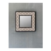 Oscar Stone Decor Oscar Stone Ahşap Çerçeveli Mozaik Doğaltaş Ayna 33 Cm X 33 Cm AYN-006