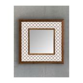 Oscar Stone Decor Oscar Stone Ahşap Çerçeveli Mozaik Doğaltaş Ayna 33 Cm X 33 Cm AYN-048
