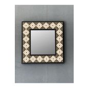 Oscar Stone Decor Oscar Stone Ahşap Çerçeveli Mozaik Doğaltaş Ayna 33 Cm X 33 Cm Ayn-056