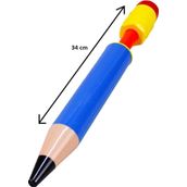 Osman Kızılkaya Kalem Şekilli Su Pompası 44 Cm Deniz Havuz Su Oyuncağı Altıgen Water Pump Mavi Pembe