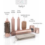 Osveld Haily+ Saç Şekillendirme ve Kurutma Seti Pembe