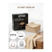 otio 10 Adet Gözlük ve Ekran Temizleme Mendili, A Kalite Mikrofiber Temizlik Bezi