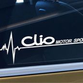 Oto Clio Yan Cam Sticker Oto Kapı Çıkartma Tuning Aksesuar 20 Cm X 7 Cm