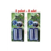 Oto kalorifer ızgara geçme koku 2 paket (8 adet) oto kokusu magnolia mavi