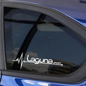 Oto Laguna Yan Cam Sticker Oto Kapı Çıkartma Tuning Aksesuar 20 Cm X 7 Cm