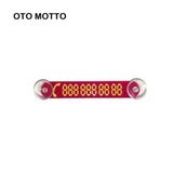 Oto Motto Vantuzlu Arac Telefon Numaratoru Telefon No Gosterici Kirmizi