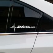 Oto Scenic Yan Cam Sticker Oto Kapı Çıkartma Tuning Aksesuar 20 Cm X 7 Cm