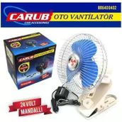 Oto Vantilatör Carub 24V Mandallı