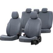 Otom Citroen C4 2004-2010 Özel Üretim Tokyo Design Deri Füme Oto Koltuk Kılıfı