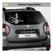 Otomarketin 15 cm Osmanlı Tuğra Oto Sticker