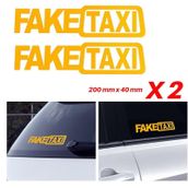 Otomarketin 2 Adet Fake Taxi Oto Sticker