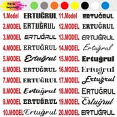 Otomarketin Size Özel İsim Yazı Araba Cam Etiketi Oto Sticker