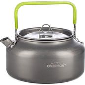 Overmont 1.2l Taşınabilir Kamp Çaydanlığı Anodize Alüminyum Hafif Su Isıtıcı - Gri