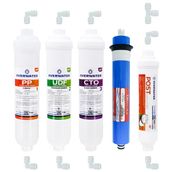OverWater Kapalı Kasa Su Arıtma Cihazı 5 li Inline Filtresi Seti 5 Aşamalı Özel Sarım Membran Filtre
