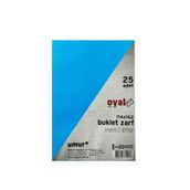 Oyal 2'li 11.4x16.2 cm 80 gr Mavi Silikonlu Buklet Zarf