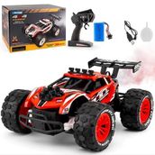 Oyuncak 2.4GHz Uzaktan Kumandalı 4x4 30 Km Hız Yapan Şarjlı Buhar Atan Off-Road Rc Araba (Kırmızı)