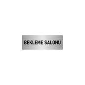 Özarslan Dizayn Bekleme Salonu 5x20 cm Gümüş Renk Metal Yönlendirme Levhası
