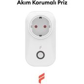 Özbience Akıllı Wi-Fi Priz 16A, Uzaktan Kontrol, Enerji Takibi, 2 Yıl Garanti - Ahşap