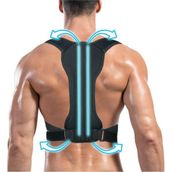 Özbience Sırt Duruş Korsesi Unisex Siyah Medikal Ortopedik Kamburluk Önleyici - Seçenek 1