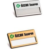 Özcan Tasarım Firmaya Özel Yaka Kartı Isimliği - Kişiye Özel Yaka Kartı