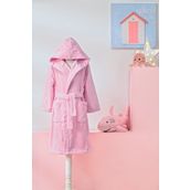 Özdilek Girl Unicorn Kapüşonlu Kadife 3-4 Yaş Çocuk Bornozu