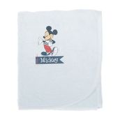 Özdilek Mavi Lisanslı Mickey Mouse Nakışlı Bambu Bebek Pelerin Bornoz