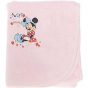 Özdilek Pembe Lisanslı Minnie Mouse Nakışlı Bambu Bebek Pelerin Bornoz