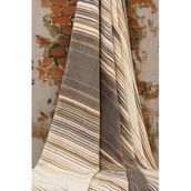 Özdilek Striped Pamuklu Bej 150x200 cm Tek Kişilik Battaniye