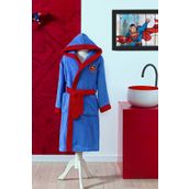 Özdilek Superman Colors Lisanslı 5/6 Yaş Kapüşonlu Çocuk Bornozu