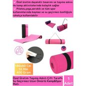 Özel Kalın Tasarım Çift Taraflı Su Geçirmez Taşıma Askılı Kamp Uyku Matı Minder Yoga Pilates 16 mm