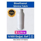 Özel Üretim %100 Doğal Saf Temiz Çevre Dostu Sıvı Koku Yapmayan Bioethanol Şömine Yakıtı 3 Litre