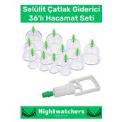 Özel Üretim Canlandırıcı Selülit Çatlak Giderici Vakumlu Masaj Aleti 36'lı Kupa Çekme Hacamat Seti