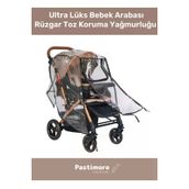 Özel Üretim Pvc Üretim Pencereli Ultra Lüks Fermuarlı Bebek Arabası Yağmurluğu