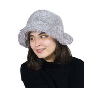 Özgüner Oyuncak Pelüş Kep,Kasket, Kulaklı Pelüş Şapka (Fötr, Gri)