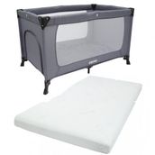 Ozmo Aura 70x120 cm Yataklı Gri Oyun Parkı