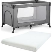 Ozmo Aura Oyun Parki 70X120 Cm + Pamuk Yatak Gri