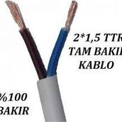 Öznur Ttr 2x1.5 mm 25 m Beyaz Kablo