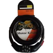 ÖZS-1202 Motosiklet Halat Kilit 9 X 1000mm Güvenlik Kilidi 1410
