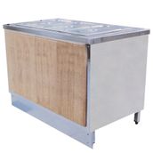 Öztiryakiler 140x70 cm Ahşap Kaplamalı Nötr Servis Bankosu