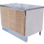 Öztiryakiler 160x70 cm Ahşap Kaplamalı Nötr Servis Bankosu