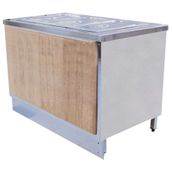 Öztiryakiler 190x70 cm Nötr Ahşap Kaplı Ara Raflı Servis Ünitesi