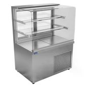 Öztiryakiler 7ETD.12C20.SS Düz Camlı Soğuk Teşhir Dolabı, 480 Lt,200x70x135 Cm,Etd-12c20 Model
