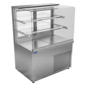 Öztiryakiler 7ETD.12H15.SS Düz Camlı Sıcak Teşhir Dolabı, 360 Lt, 150x70x135 Cm