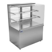 Öztiryakiler 7ETD.12N10.SS Etd-12n10 Düz Camlı Nötr Teşhir Dolabı, 240 Lt, 100x70x135 Cm