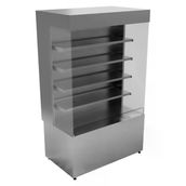 Öztiryakiler 7ETD.35N15.SS Etd-35n15 Self Servis Duvar Tipi Nötr Teşhir Dolabı, 150x75x200 Cm